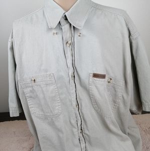 Woolrich Button Down Mens Khaki Shirt